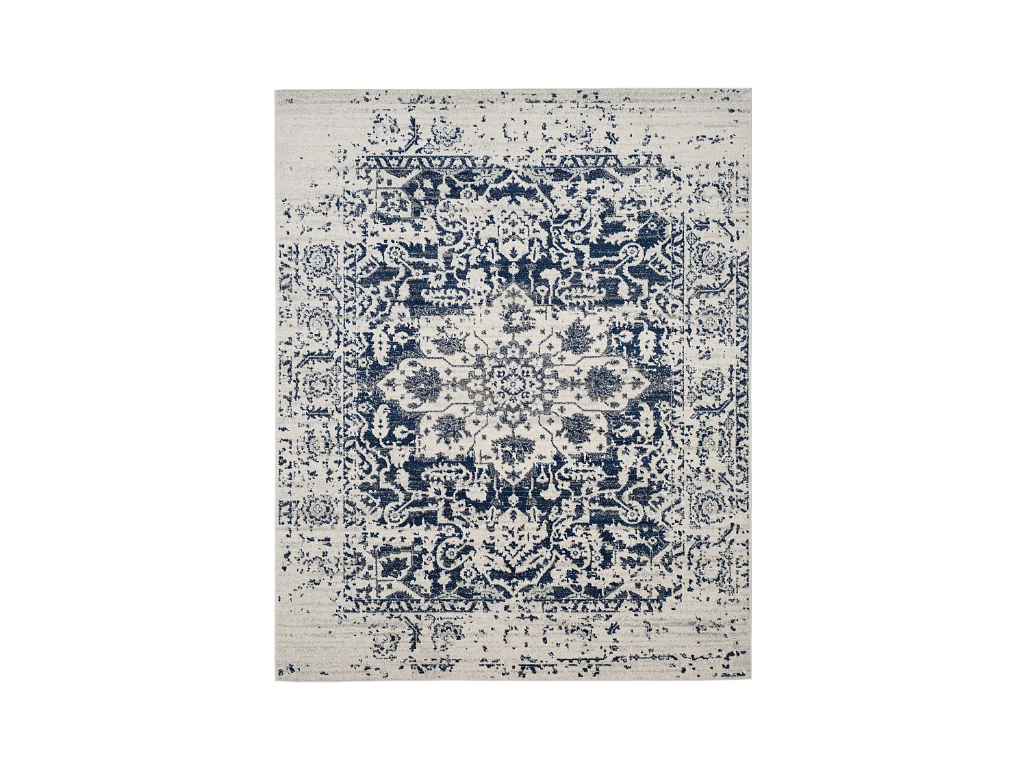 Tapis Neutre/Bleu Marine 235 x 305 cm - Merryl