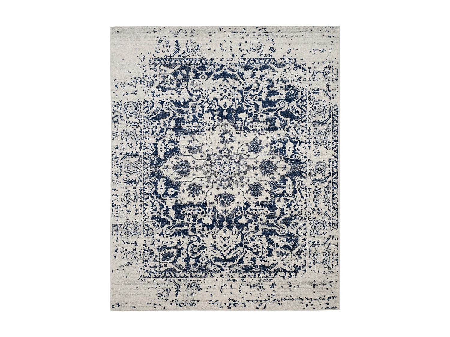 Tapis Neutre/Bleu Marine 235 x 305 cm - Merryl