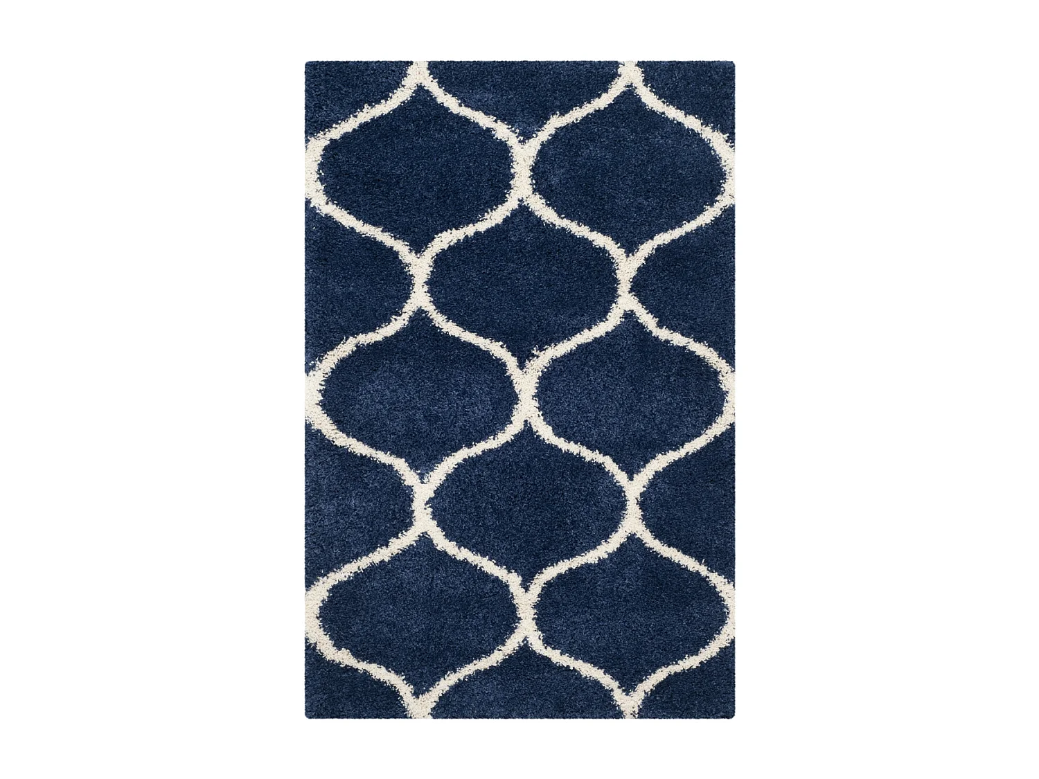 Tapis Bleu Marine/Neutre 183 X 274 cm - Zoey