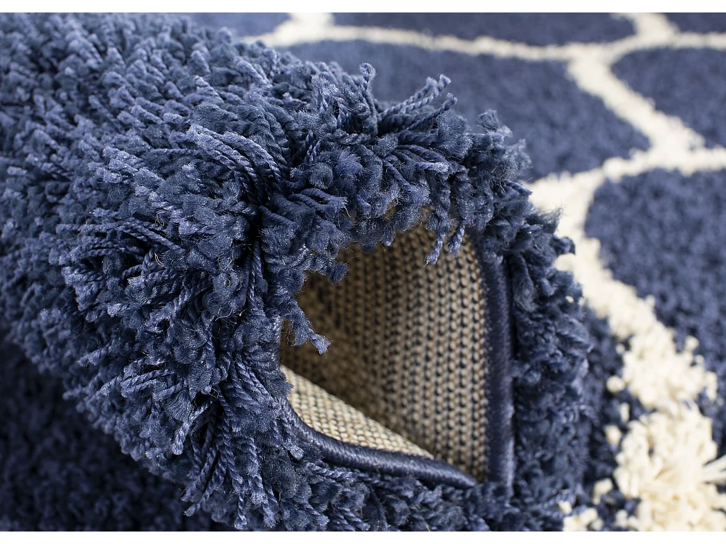 Tapis Bleu Marine/Neutre 183 X 274 cm - Zoey