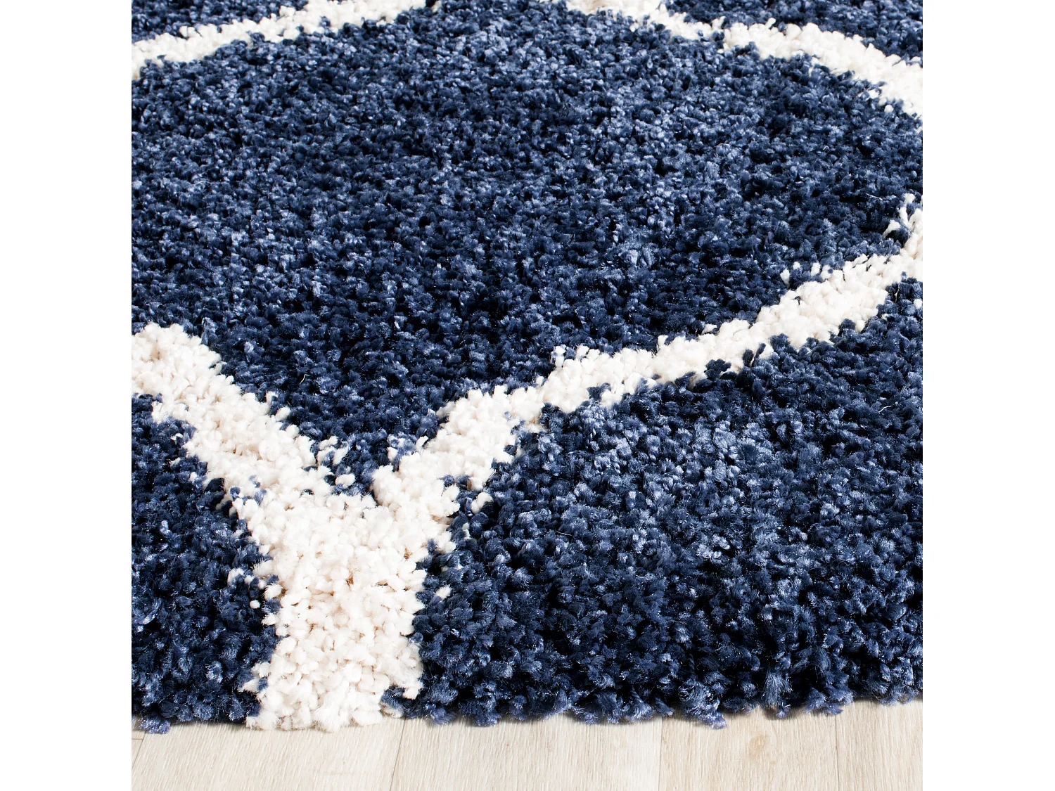 Tapis Bleu Marine/Neutre 183 X 274 cm - Zoey