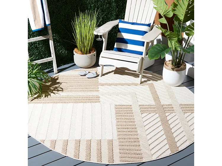 Tapis Beige/Beige Clair 201 X 201 cm - Pax