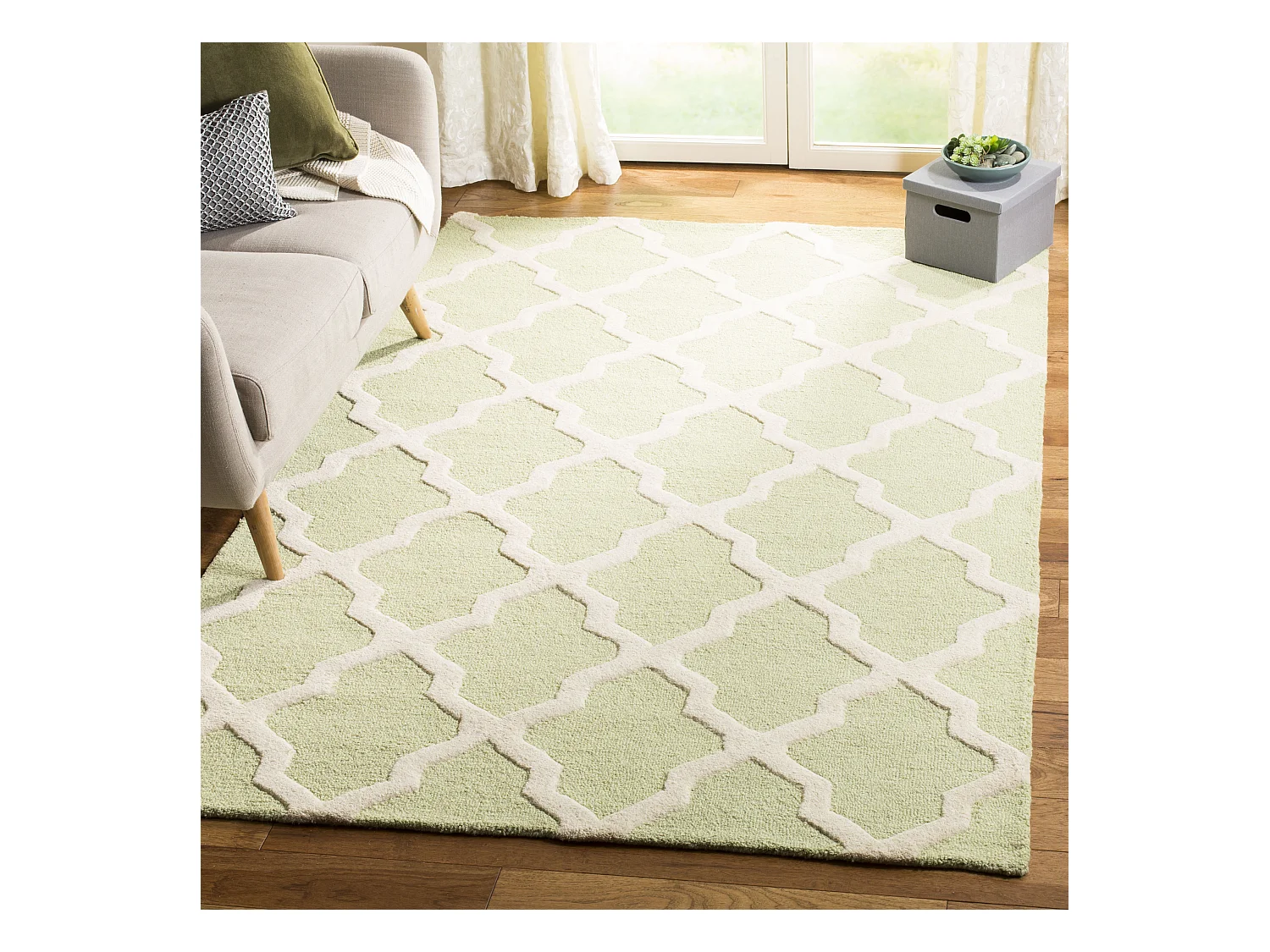 Tapis Vert/Neutre 152 X 244 cm - Ava