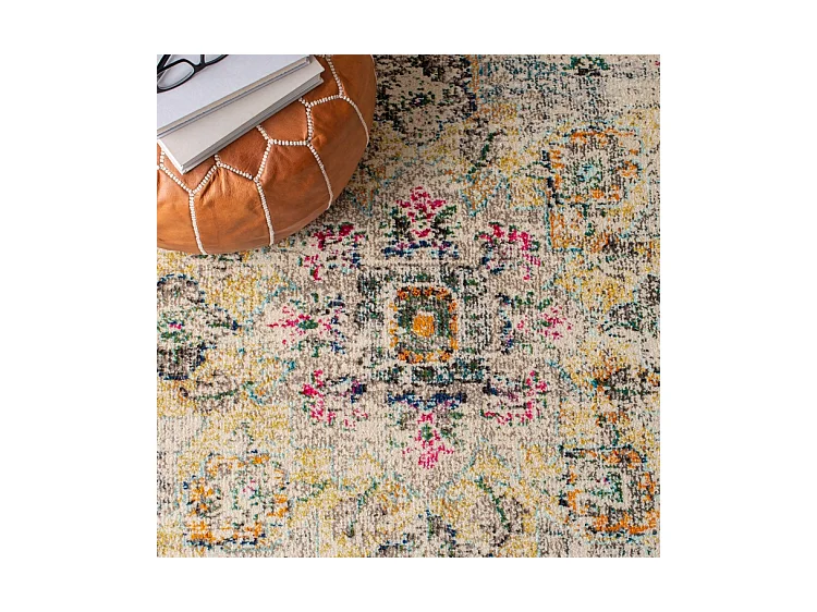 Tapis Gris/Or 244 X 244 cm - Malaya