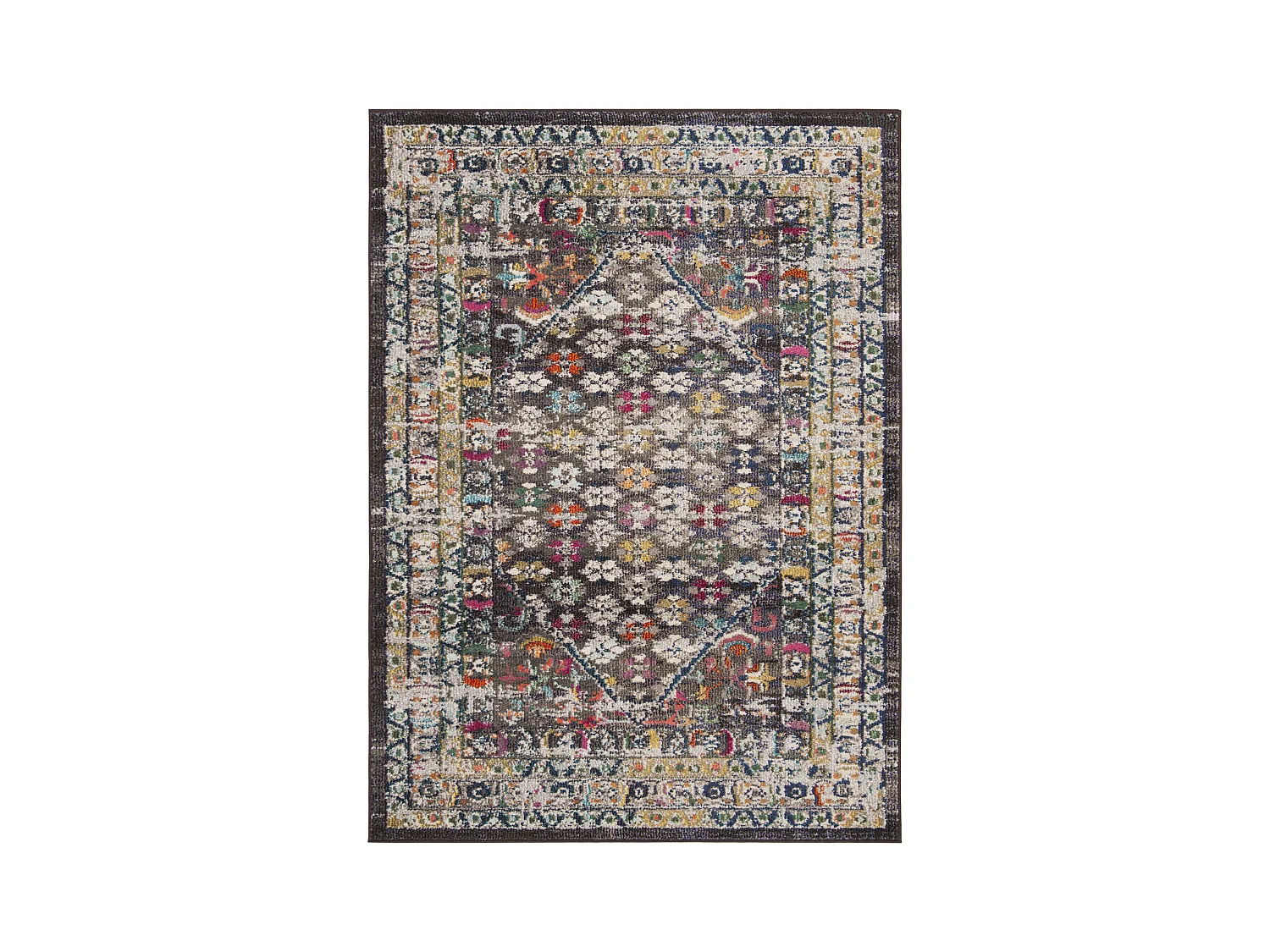 Tapis Marron/Gris 122 X 170 cm - Ryleigh