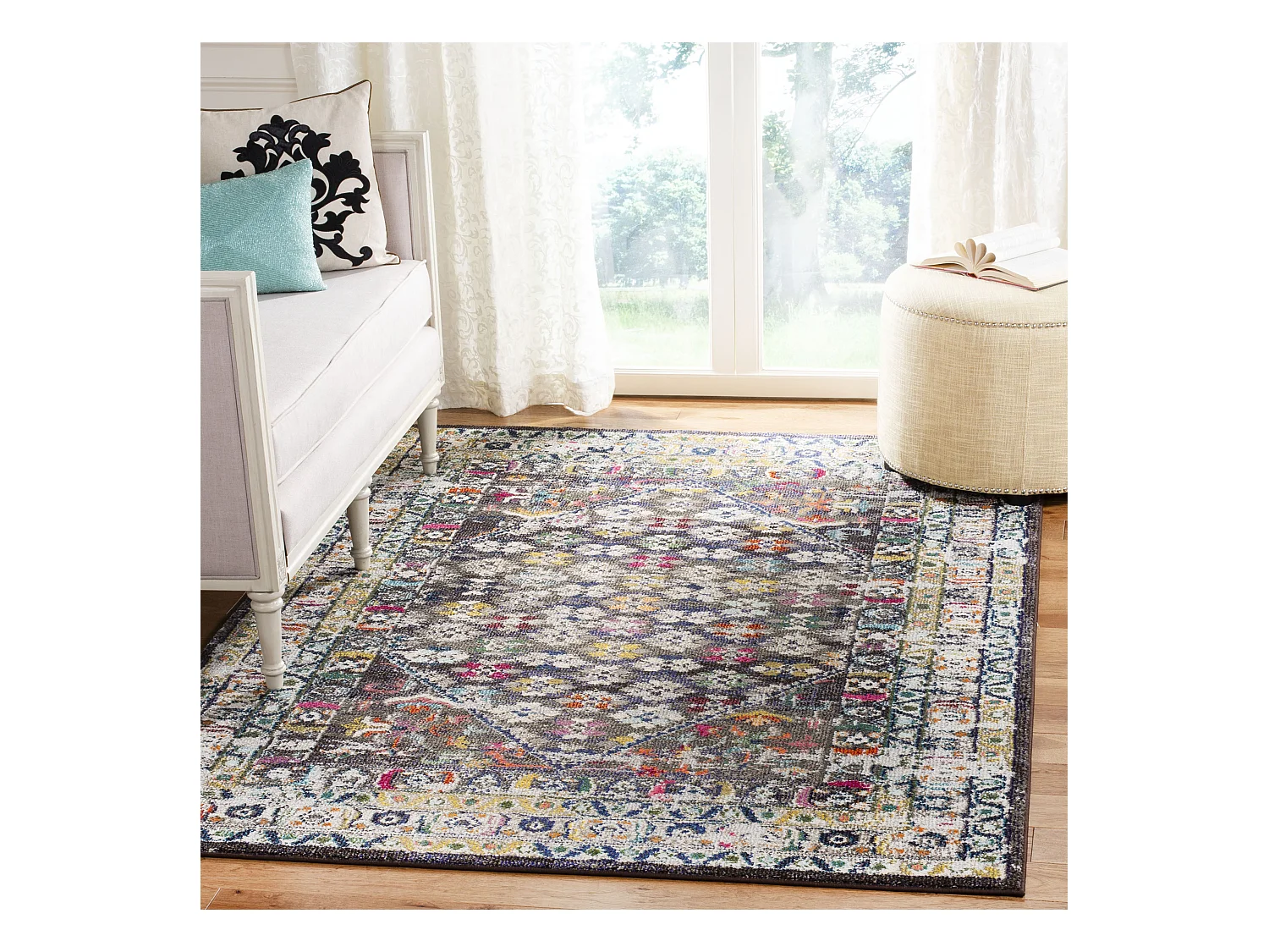 Tapis Marron/Gris 122 X 170 cm - Ryleigh