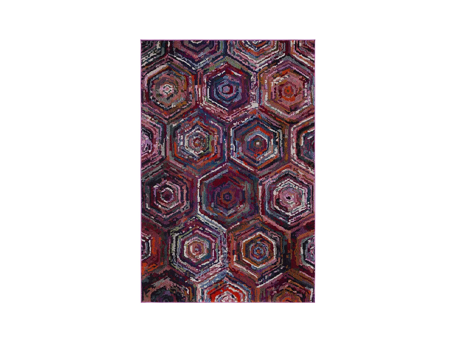 Tapis Rose/Multicolore 155 X 231 cm - Mattia