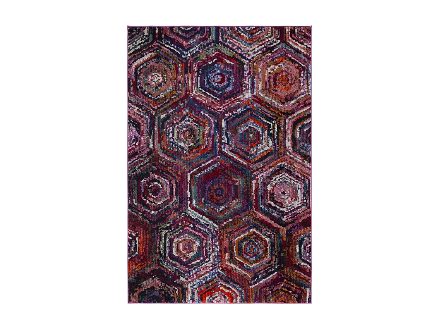 Tapis Rose/Multicolore 155 X 231 cm - Mattia