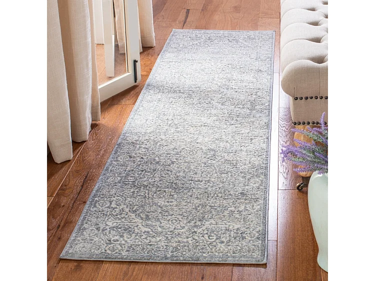 Tapis Gris clair/Ivoire 61 X 183 cm - Melany
