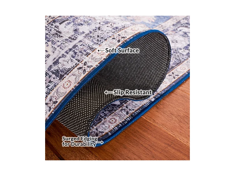 Tapis Bleu/Gris 244 X 305 cm - Brisa