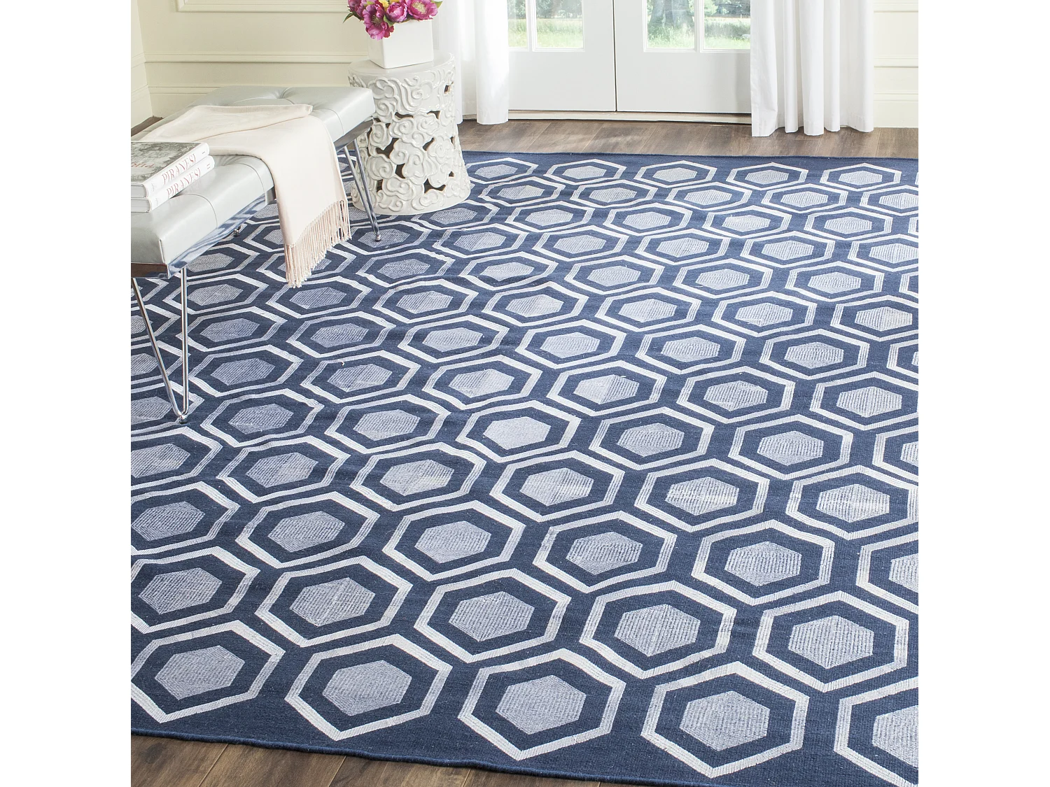 Tapis Bleu Marine 244 X 305 cm - Sari