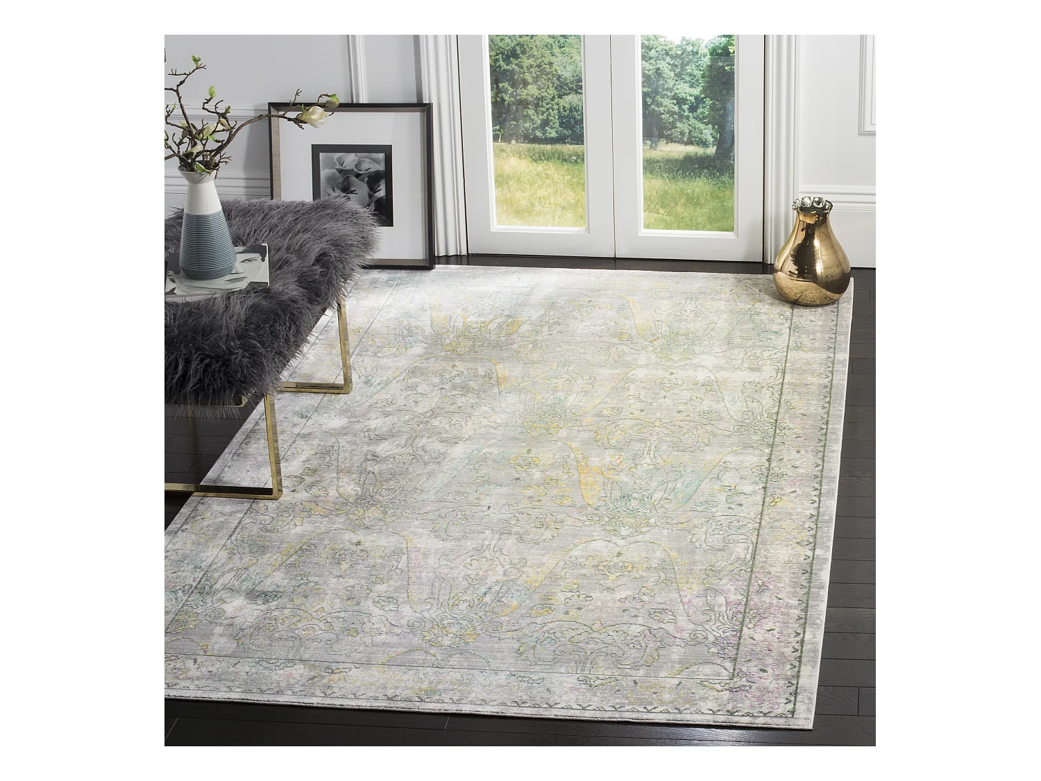 Tapis Gris/Multicolore 152 X 244 cm - Grace