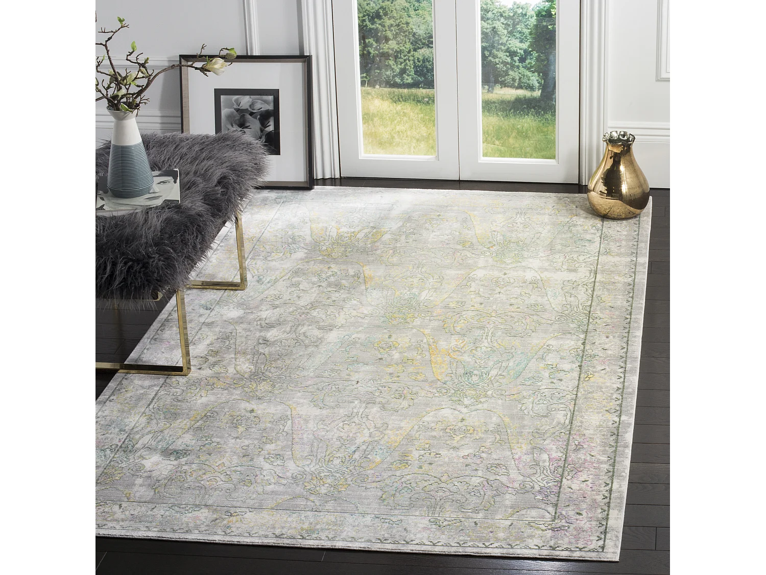 Tapis Gris/Multicolore 152 X 244 cm - Grace