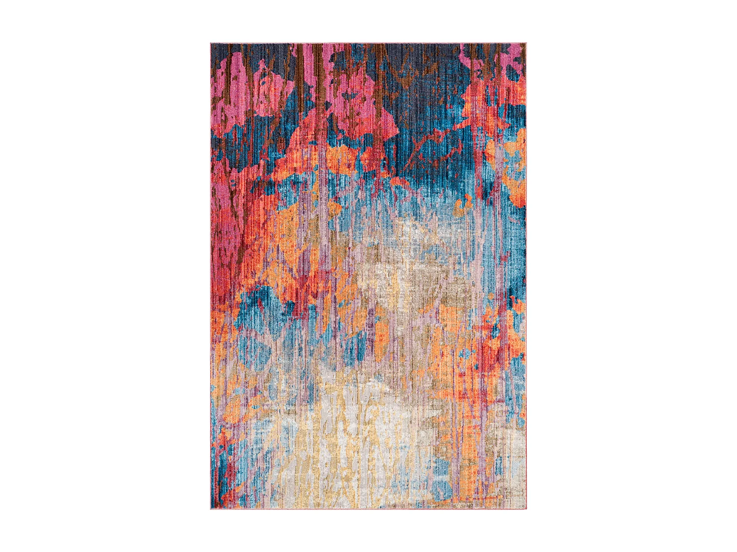 Tapis Bleu/Rouge 122 X 183 cm - Canan