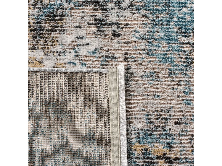 Tapis Gris/Bleu 91 X 152 cm - Brittany