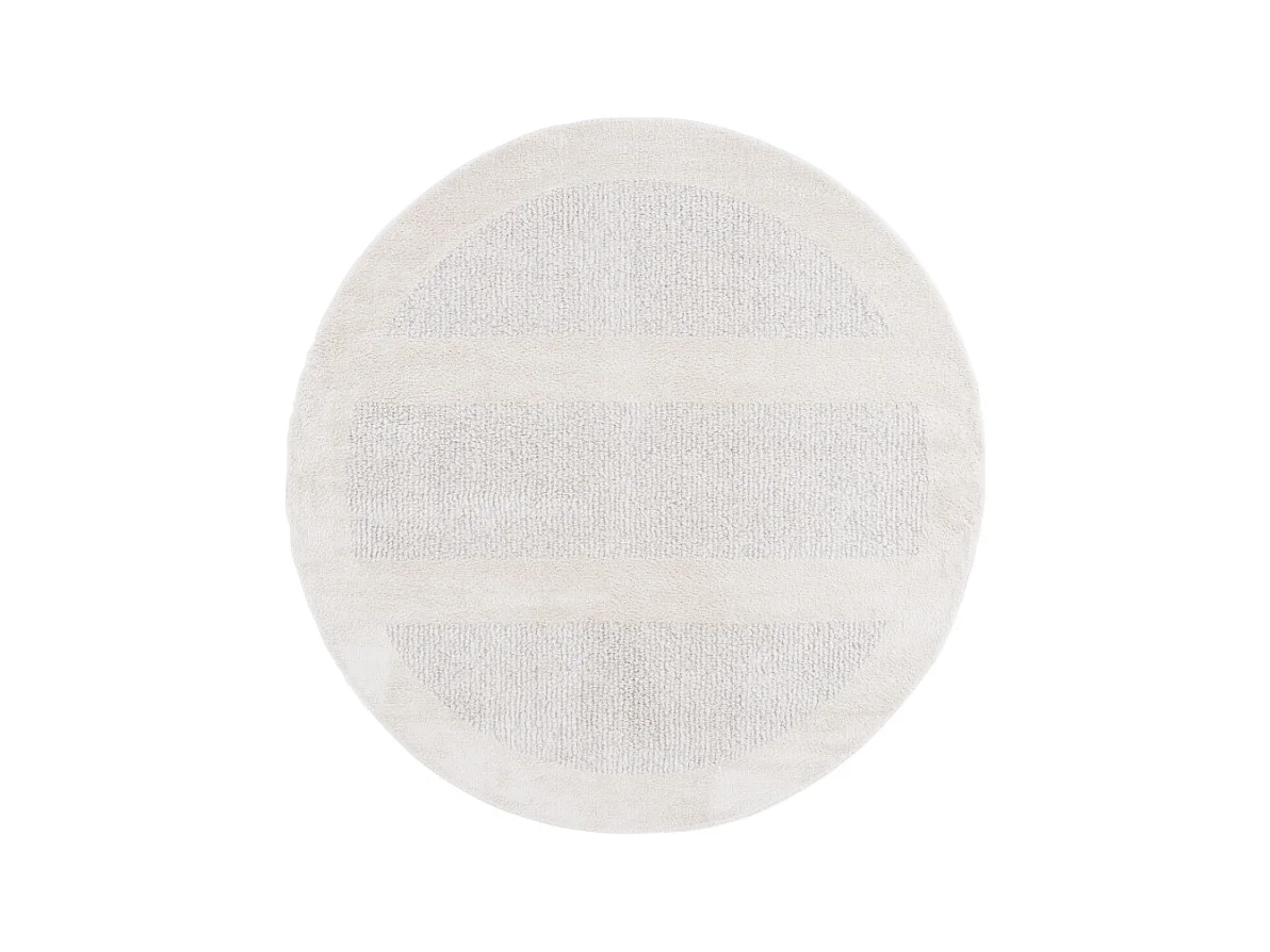 Tapis Ivoire/Gris 122 X 122 cm - Brezlyn