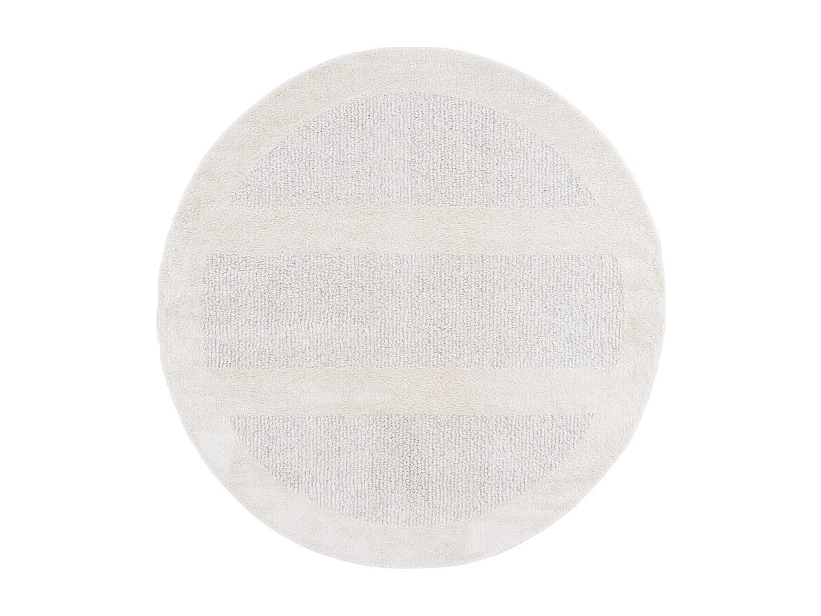 Tapis Ivoire/Gris 122 X 122 cm - Brezlyn