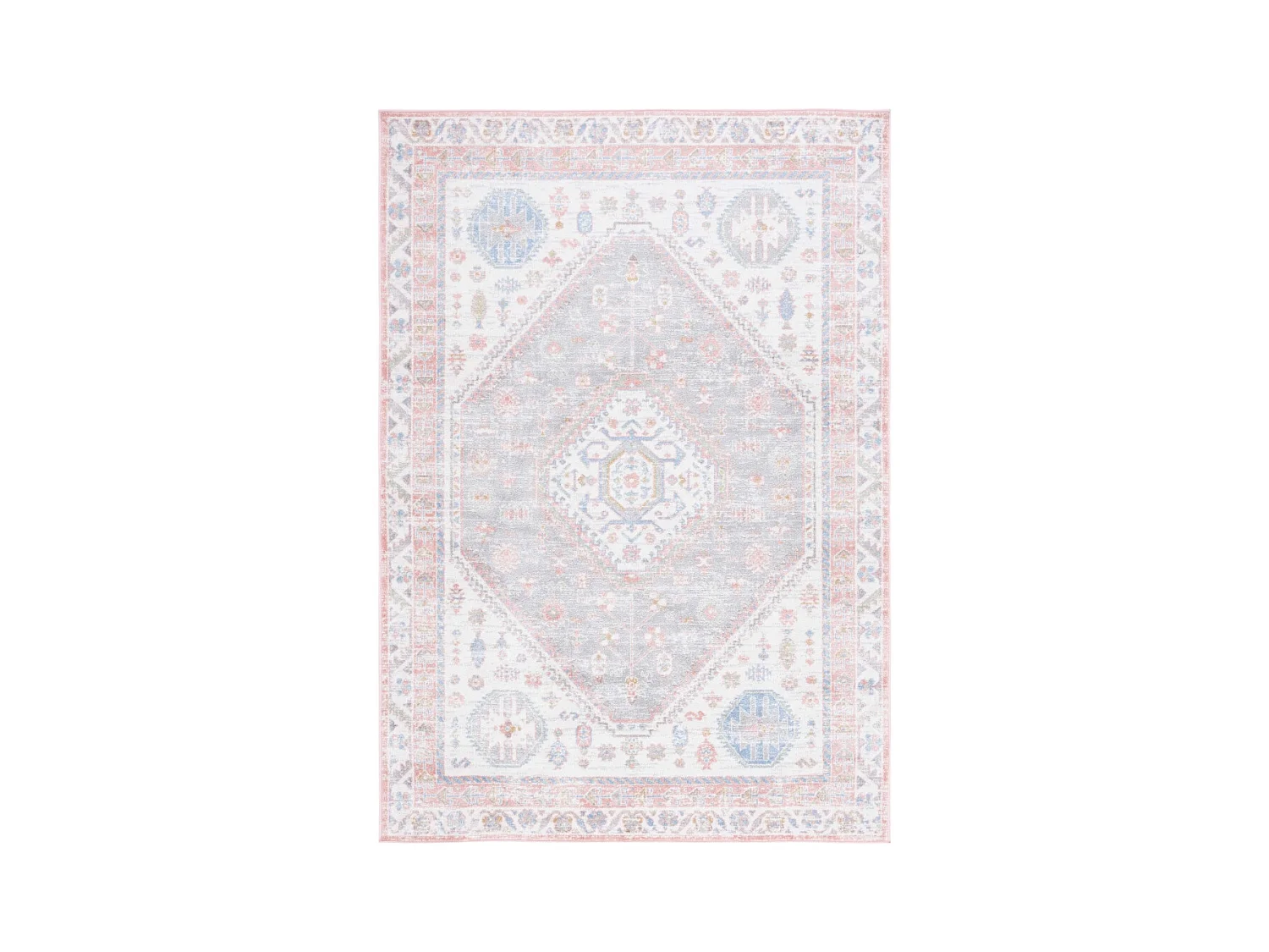 Tapis Ivoire/Bleu Rose 122 X 183 cm - Clementina