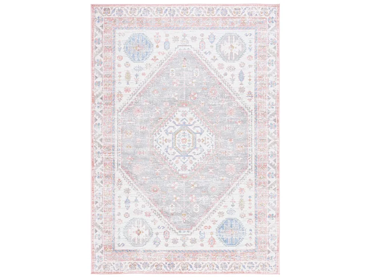 Tapis Ivoire/Bleu Rose 122 X 183 cm - Clementina