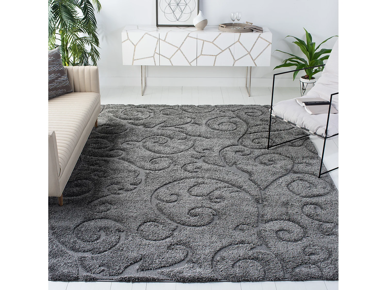 Tapis Gris 236 x 305 cm - Rosalind