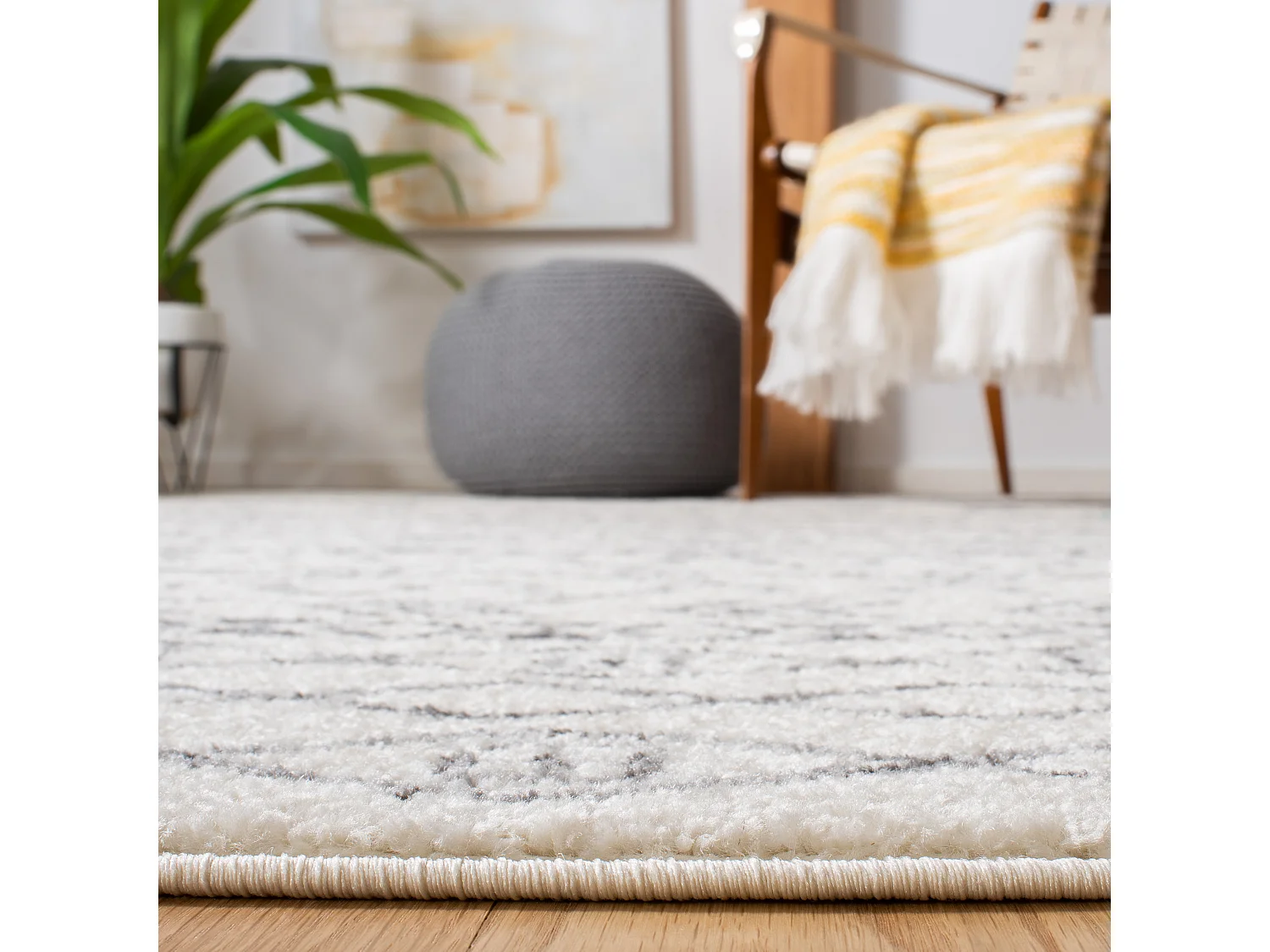 Tapis Blanc 165 X 231 cm - Marine