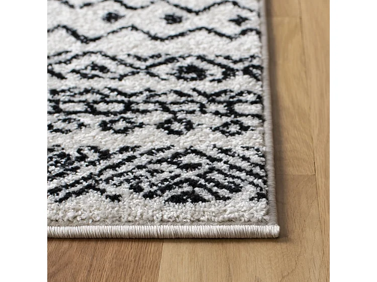 Tapis Neutre/Noir 183 X 274 cm - Makayla