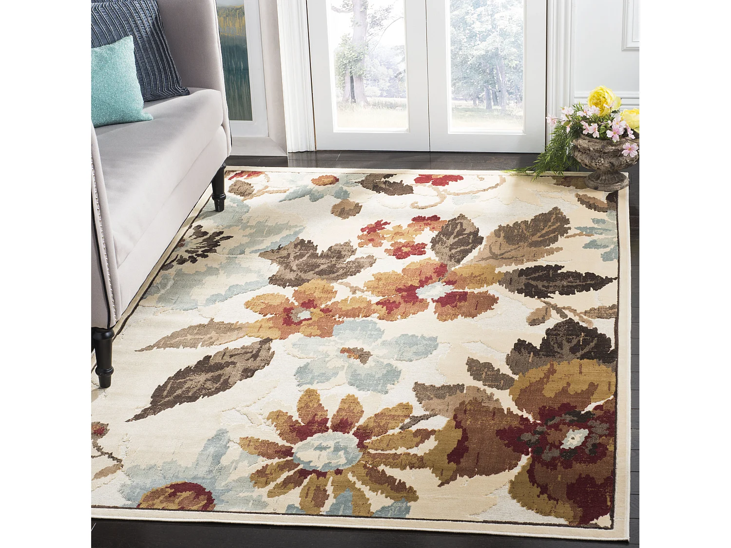 Tapis Neutre/Multicolore 160 X 229 cm - Amalia