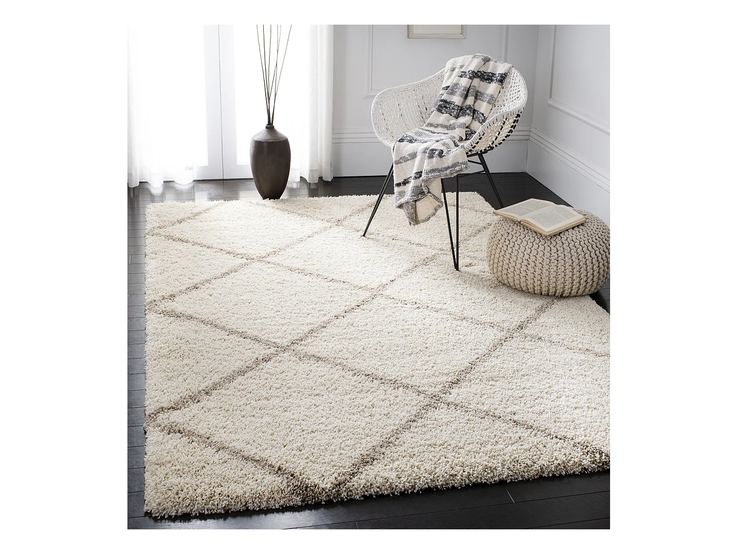 Tapis Neutre/Blanc 183 X 274 cm - Myla