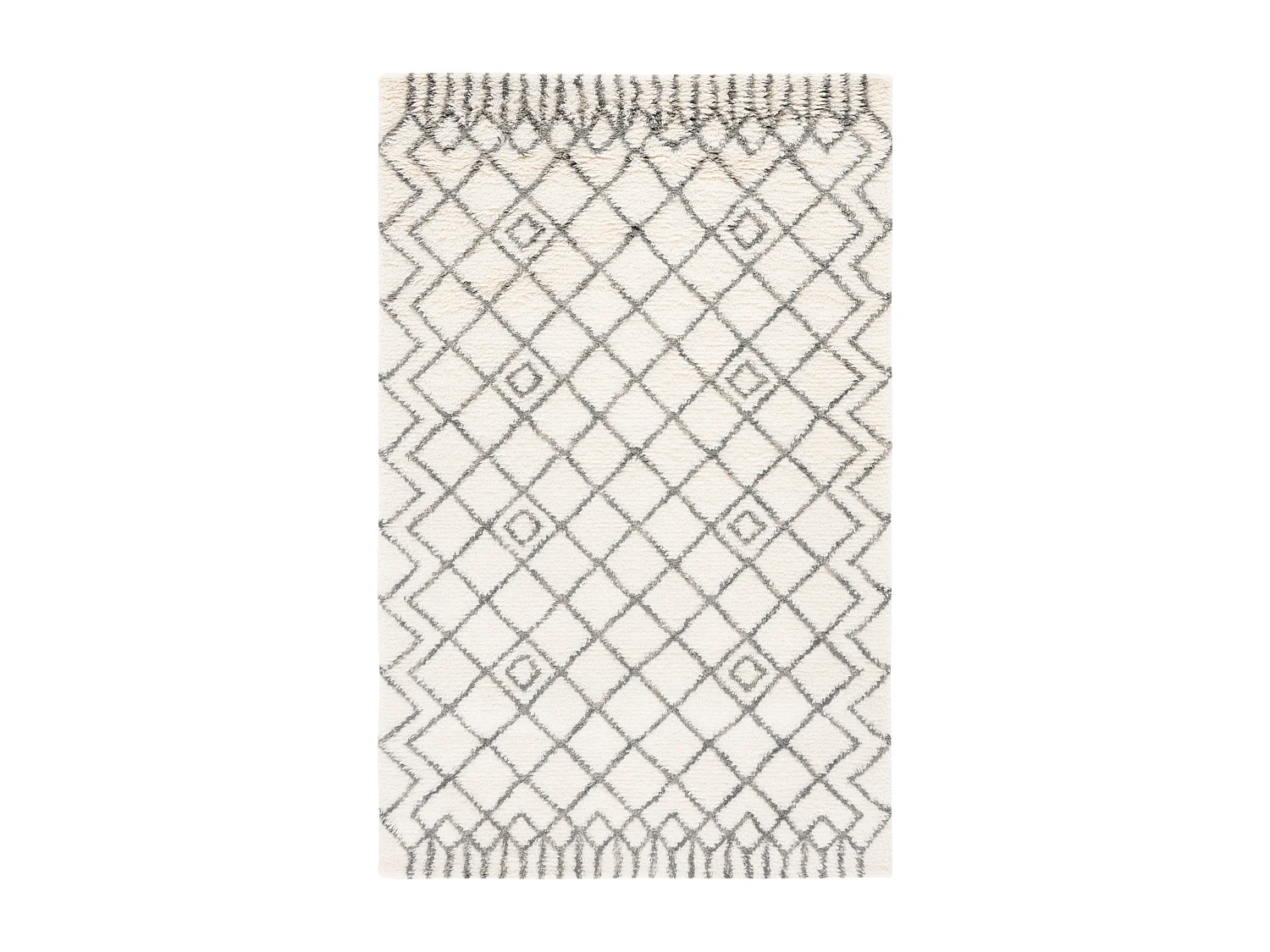 Tapis Neutre/Gris 122 X 183 cm - Rick