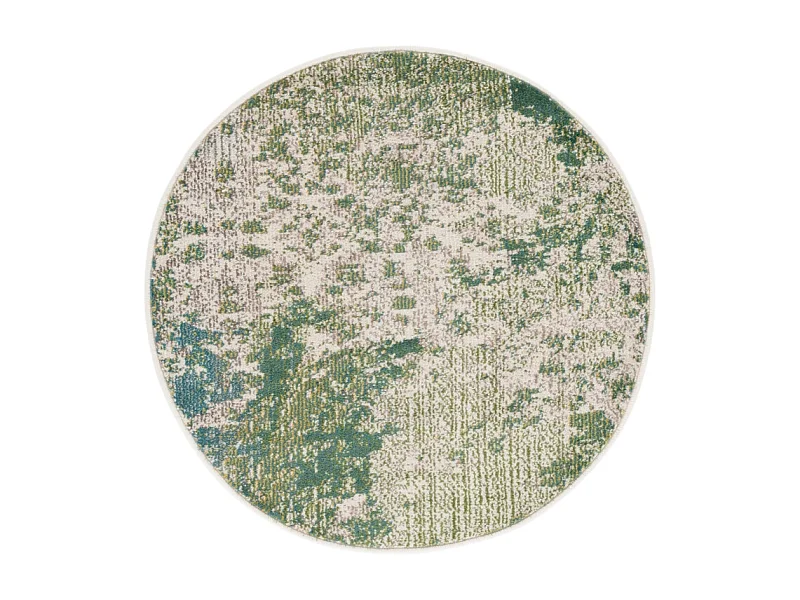 Tapis Vert/Ivoire 91 X 91 cm - Alethea