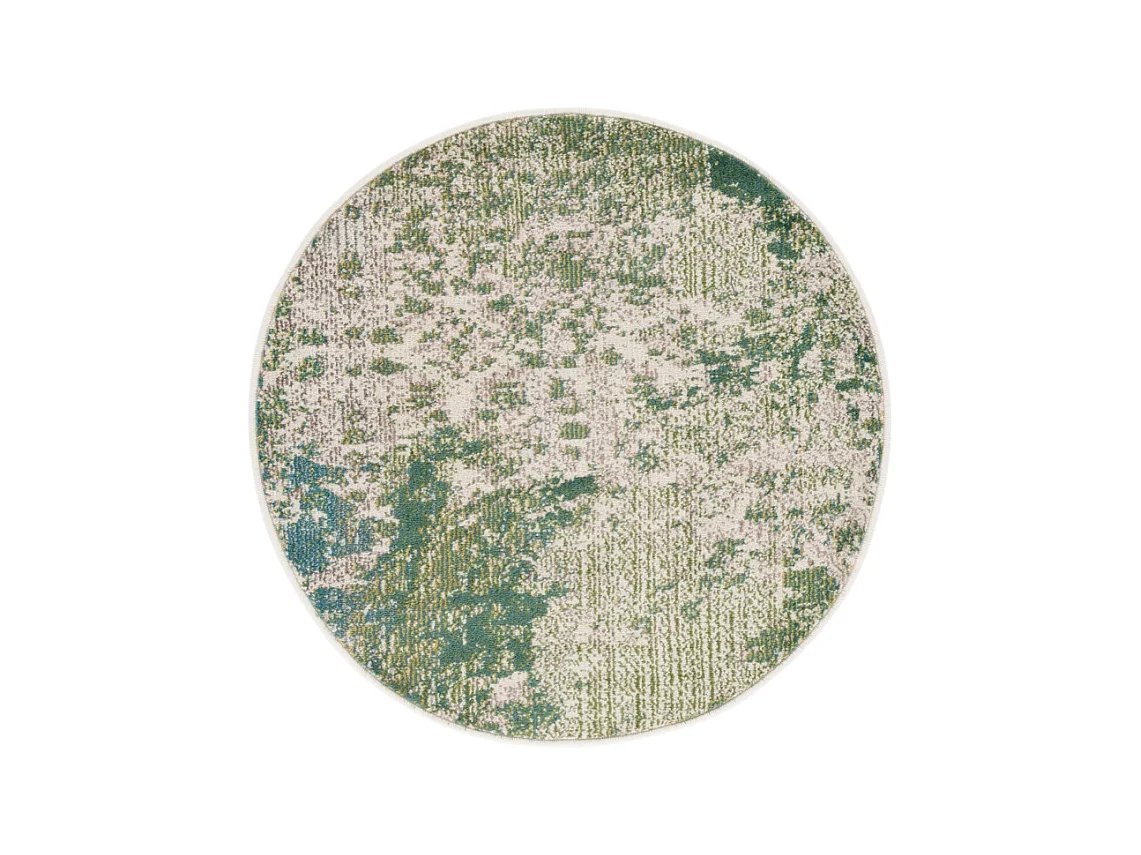 Tapis Vert/Ivoire 91 X 91 cm - Alethea