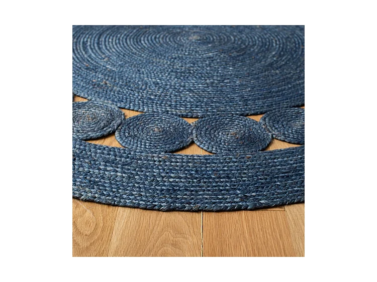 Tapis Bleu Marine 91 X 91 cm - Estelle