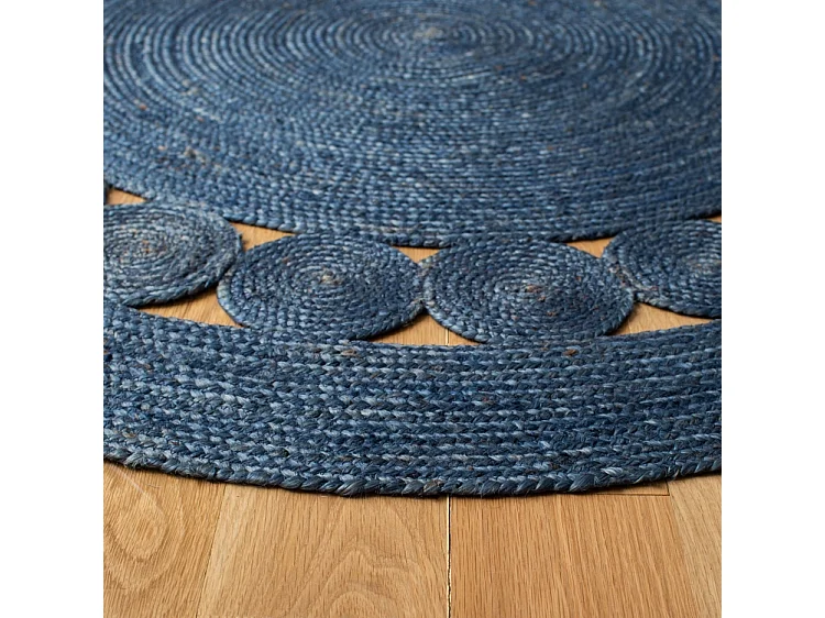 Tapis Bleu Marine 91 X 91 cm - Estelle