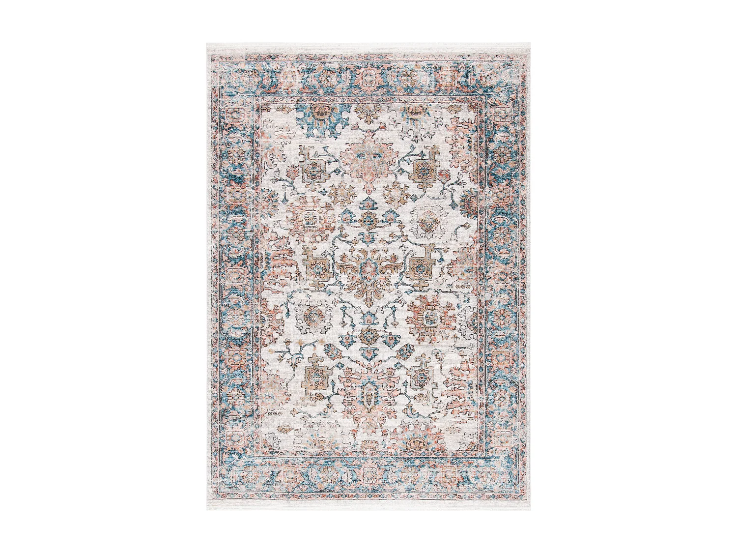 Tapis Gris/Bleu 122 X 183 cm - Amiya