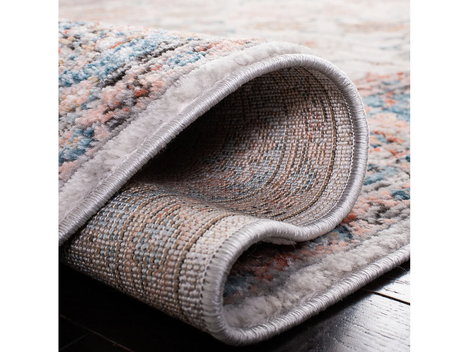 Tapis Gris/Bleu 122 X 183 cm - Amiya