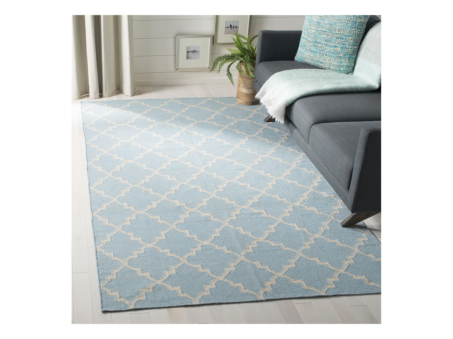Tapis Bleu/Neutre 152 X 244 cm - Calla