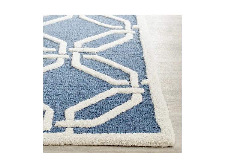 Tapis Bleu Marine/Neutre 122 X 183 cm - Mollie
