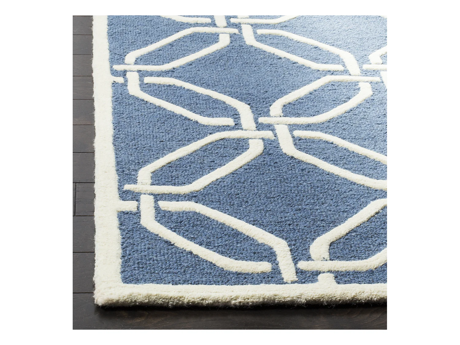 Tapis Bleu Marine/Neutre 122 X 183 cm - Mollie