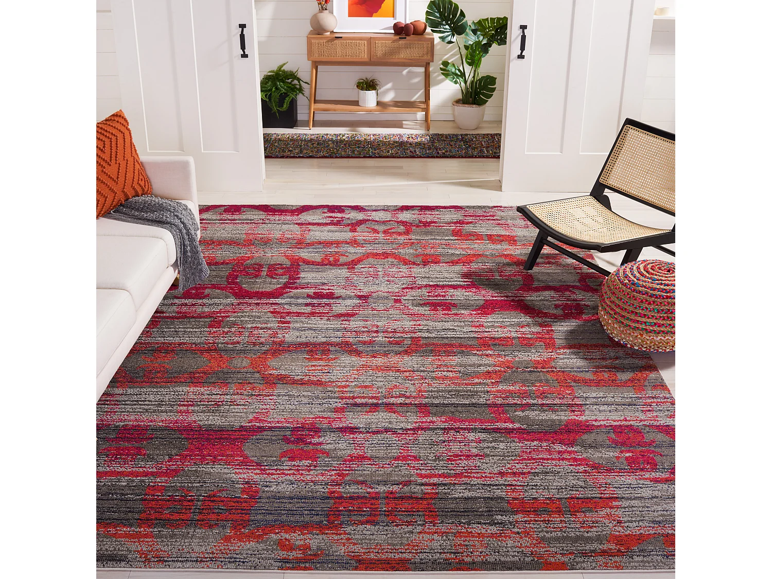 Tapis Gris/Multicolore 244 X 335 cm - Larissa