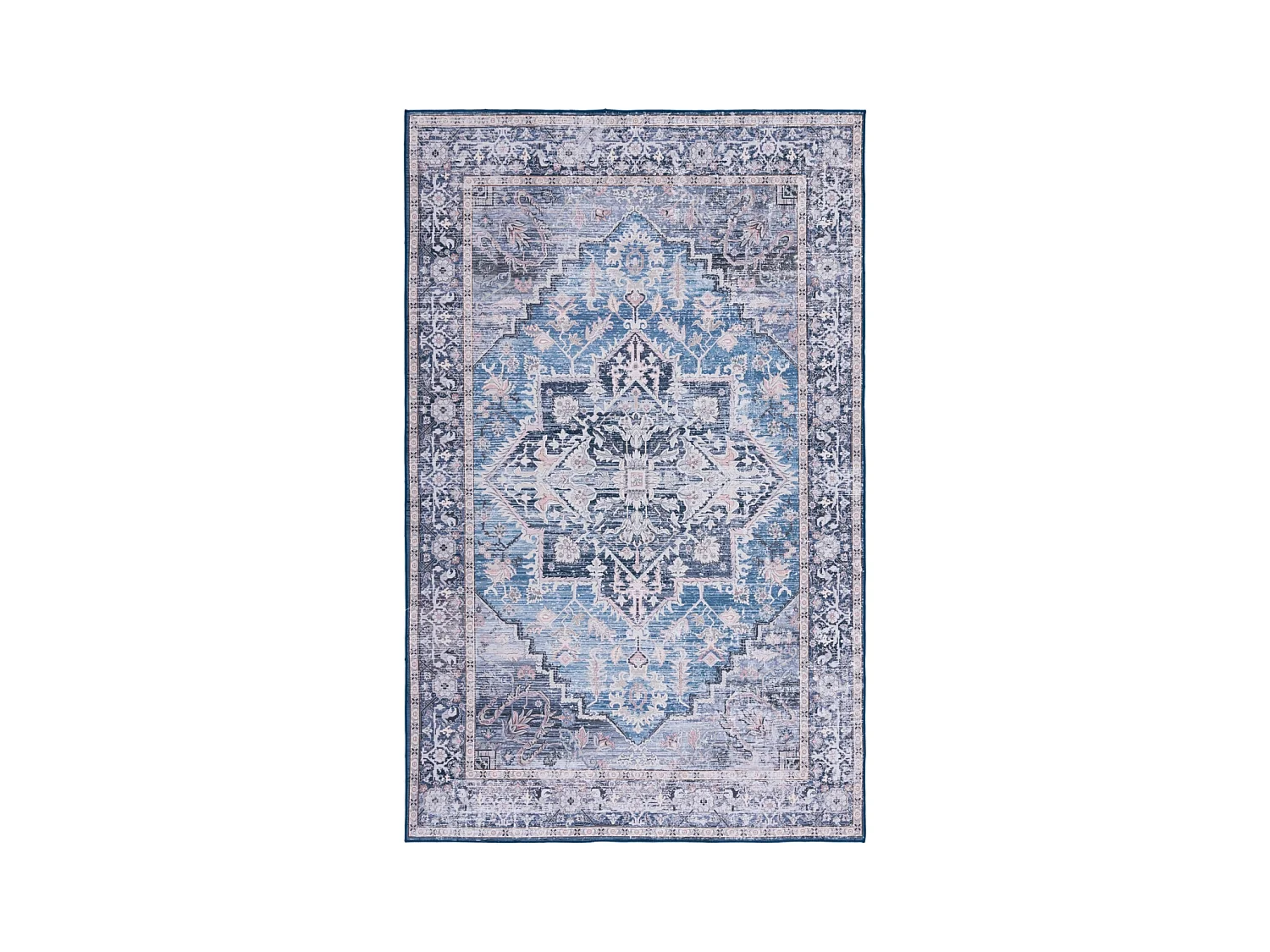 Tapis Bleu/Gris 91 X 152 cm - Brisa