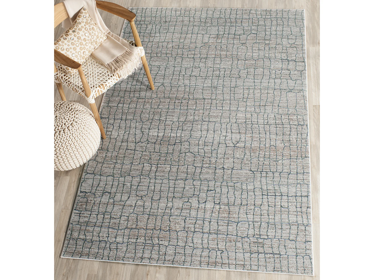 Tapis Gris/Multicolore 122 X 183 cm - Benson