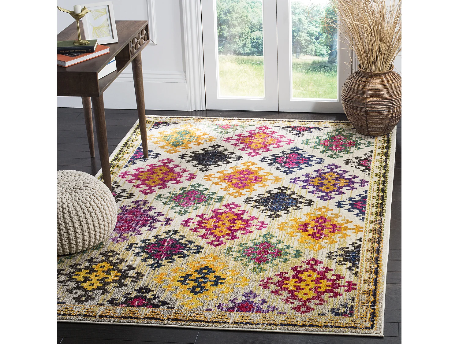 Tapis Neutre/Multicolore 122 X 183 cm - Lunya