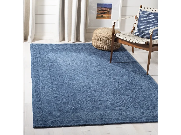Tapis Bleu Marine 122 X 183 cm - Saphira