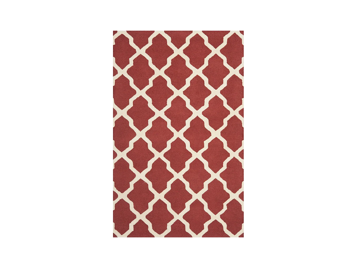 Tapis Rouge/Neutre 183 X 274 cm - Ava