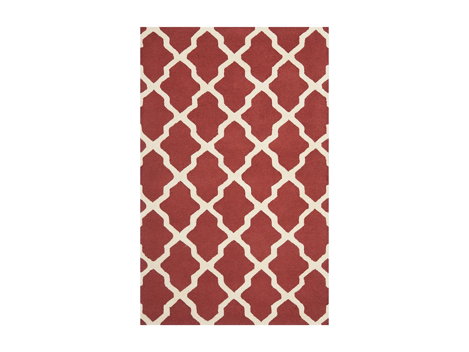 Tapis Rouge/Neutre 183 X 274 cm - Ava