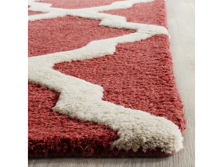 Tapis Rouge/Neutre 183 X 274 cm - Ava