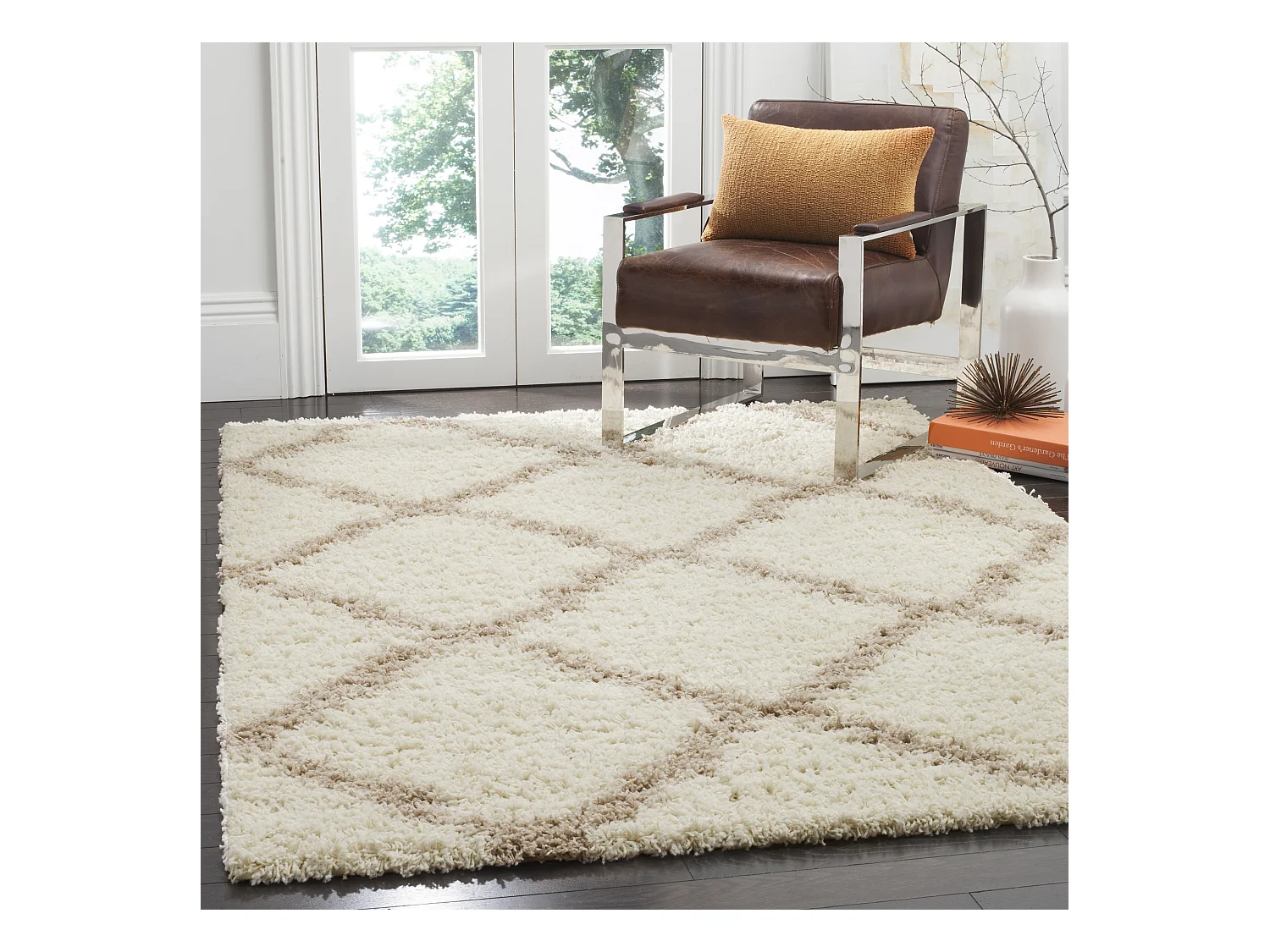 Tapis Neutre/Blanc 155 X 229 cm - Aldo