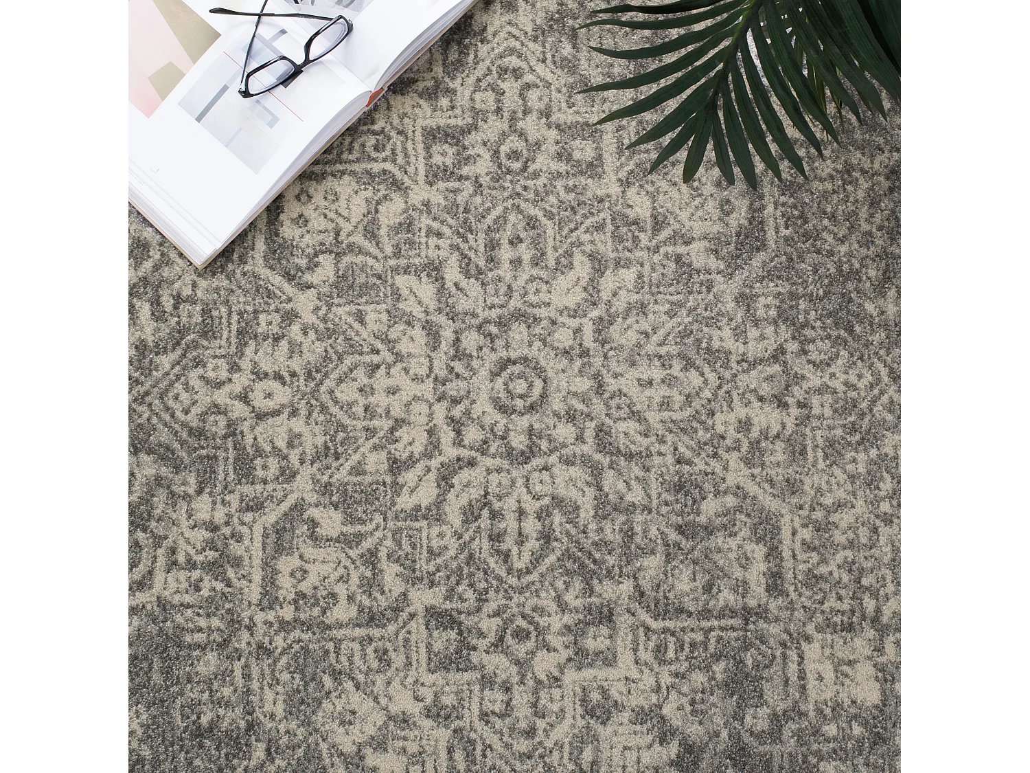Tapis Gris/Neutre 91 X 152 cm - Aria