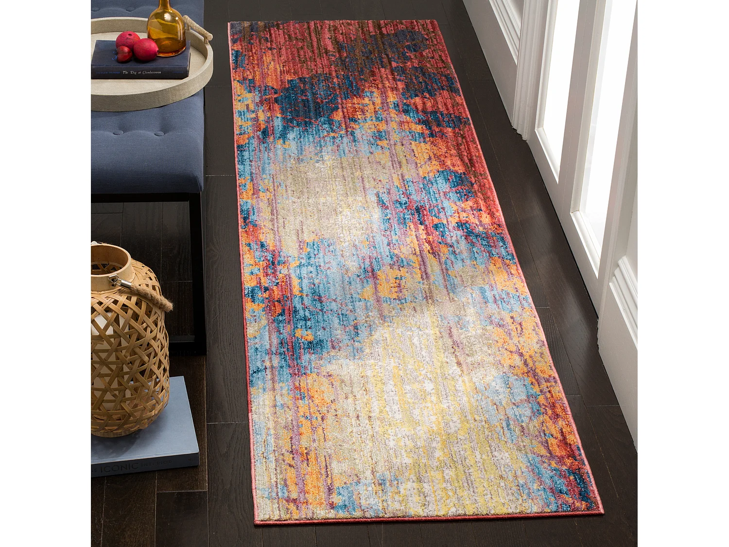Tapis Bleu/Rouge 69 X 244 cm - Canan