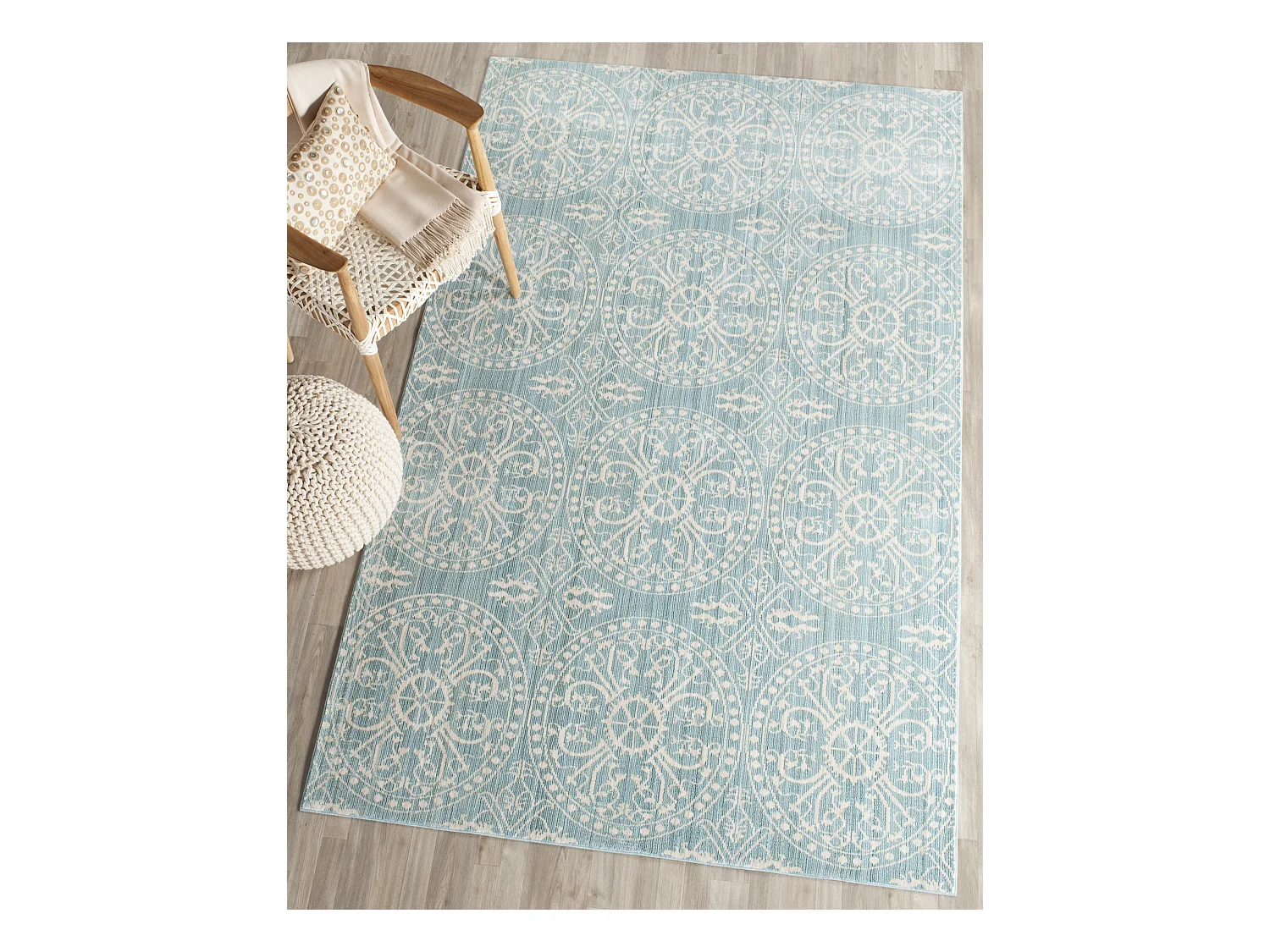 Tapis Bleu/Neutre 152 X 244 cm - Taryn